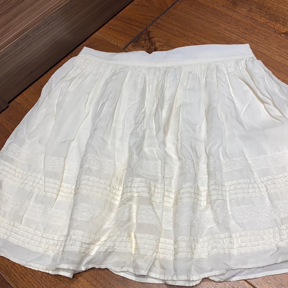 Cream fancy skirt